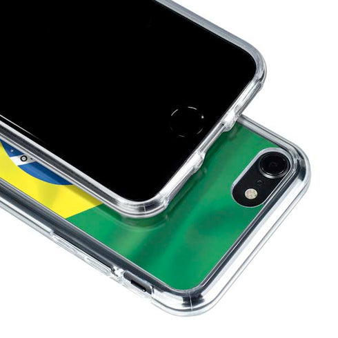 Brazil Flag iPhone SE (2nd & 3rd Gen) Clear Case